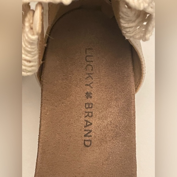 LUCKY BRAND, WOMEN’S KAYDEN ANKLE STRAP, WEDGE SANDALS, SIZE 8 - Picture 2 of 10